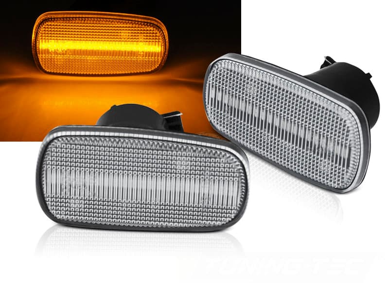 Bočné smerovky Toyota Land Cruiser 120 03-09 White LED Sequential