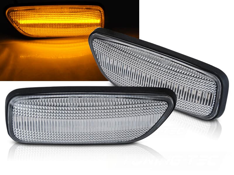 Bočné smerovky Volvo S60 S80 V70 XC90 White LED Dynamic