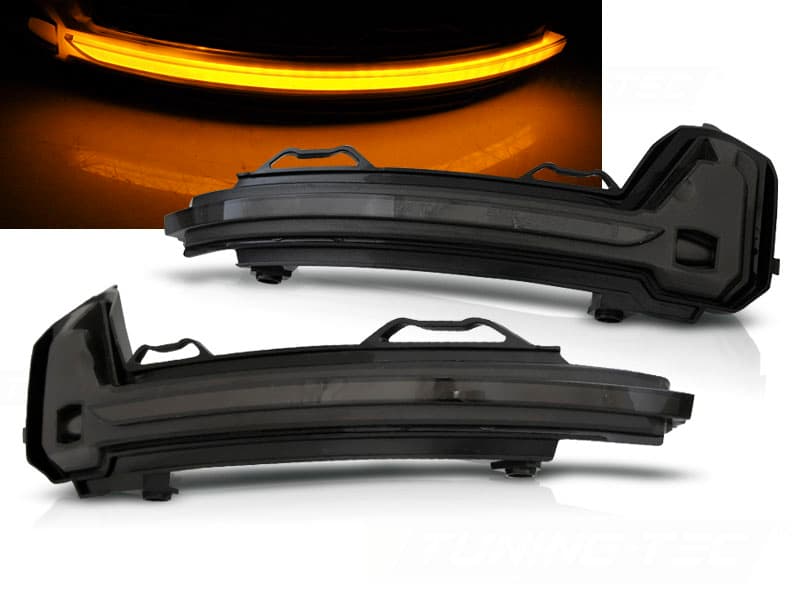 Bočné smerovky do zrkadla VW Tiguan II 15-20 Smoke LED SEQ