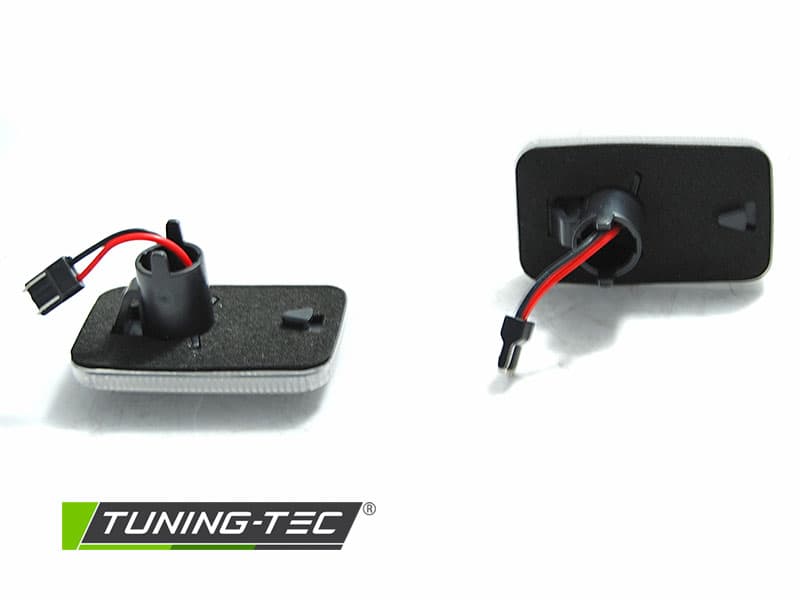 Bočné smerovky VW Golf I / Golf II / Corrado / Jetta White LED SEQ – náhľad 3
