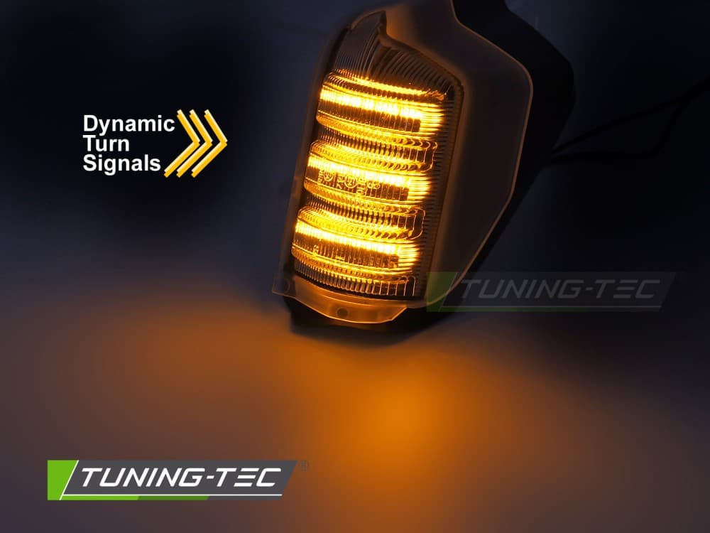 Bočné smerovky do zrkadla VW Crafter 06-16 / Mercedes Sprinter W906 06-18 White LED SEQ – náhľad 2