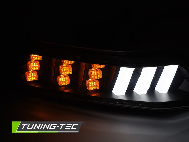 Predné smerovky Ford Mustang 15-17 Black LED SEQ – náhľad 2
