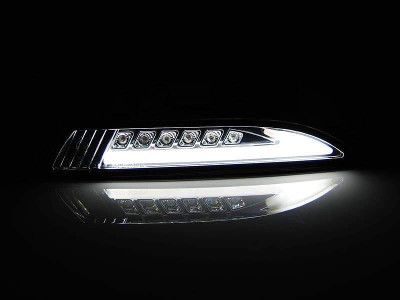 Predné smerovky VW Scirocco 08-14 Chrome LED – náhľad 2