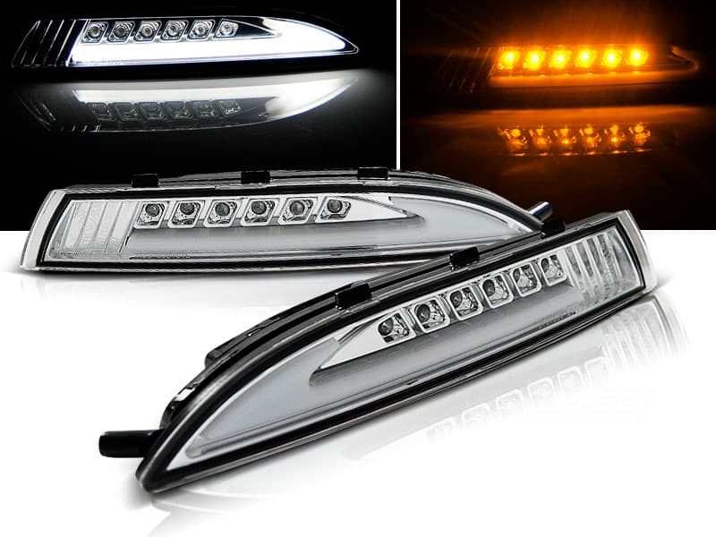 Predné smerovky VW Scirocco 08-14 Chrome LED