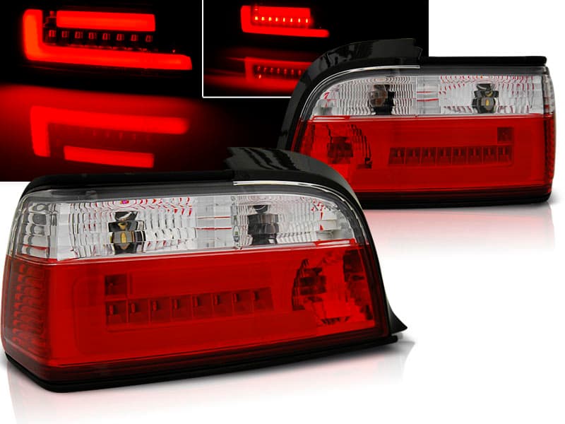 Zadné LED BAR svetlá BMW E36 Coupé / Cabrio 90-99 Red White