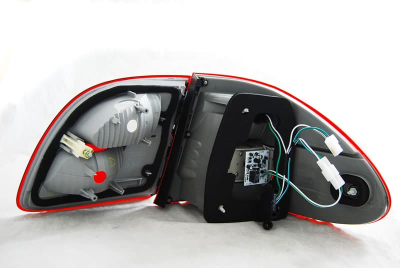 Zadné LED svetlá Mercedes E trieda W211 Kombi 02-06 Red Smoke – náhľad 2
