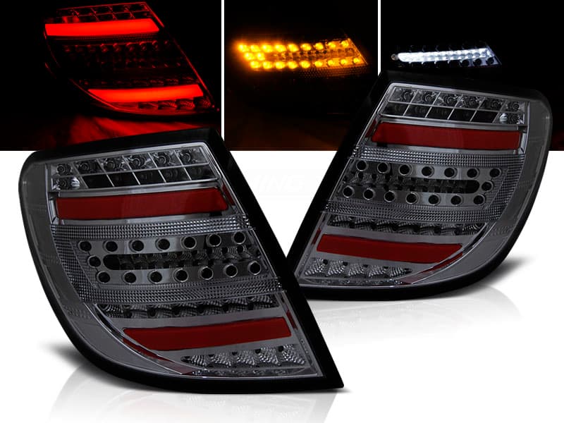 Zadné LED BAR svetlá Mercedes C trieda W204 Kombi 07-10 Smoke