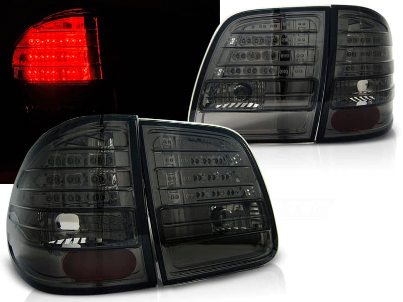 Zadné LED svetlá Mercedes E trieda W210 Kombi 95-02 Smoke