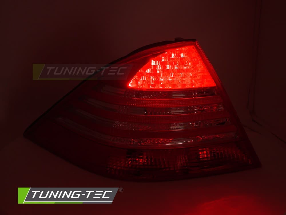 Zadné LED svetlá Mercedes S trieda W220 98-05 Red Smoke – náhľad 2