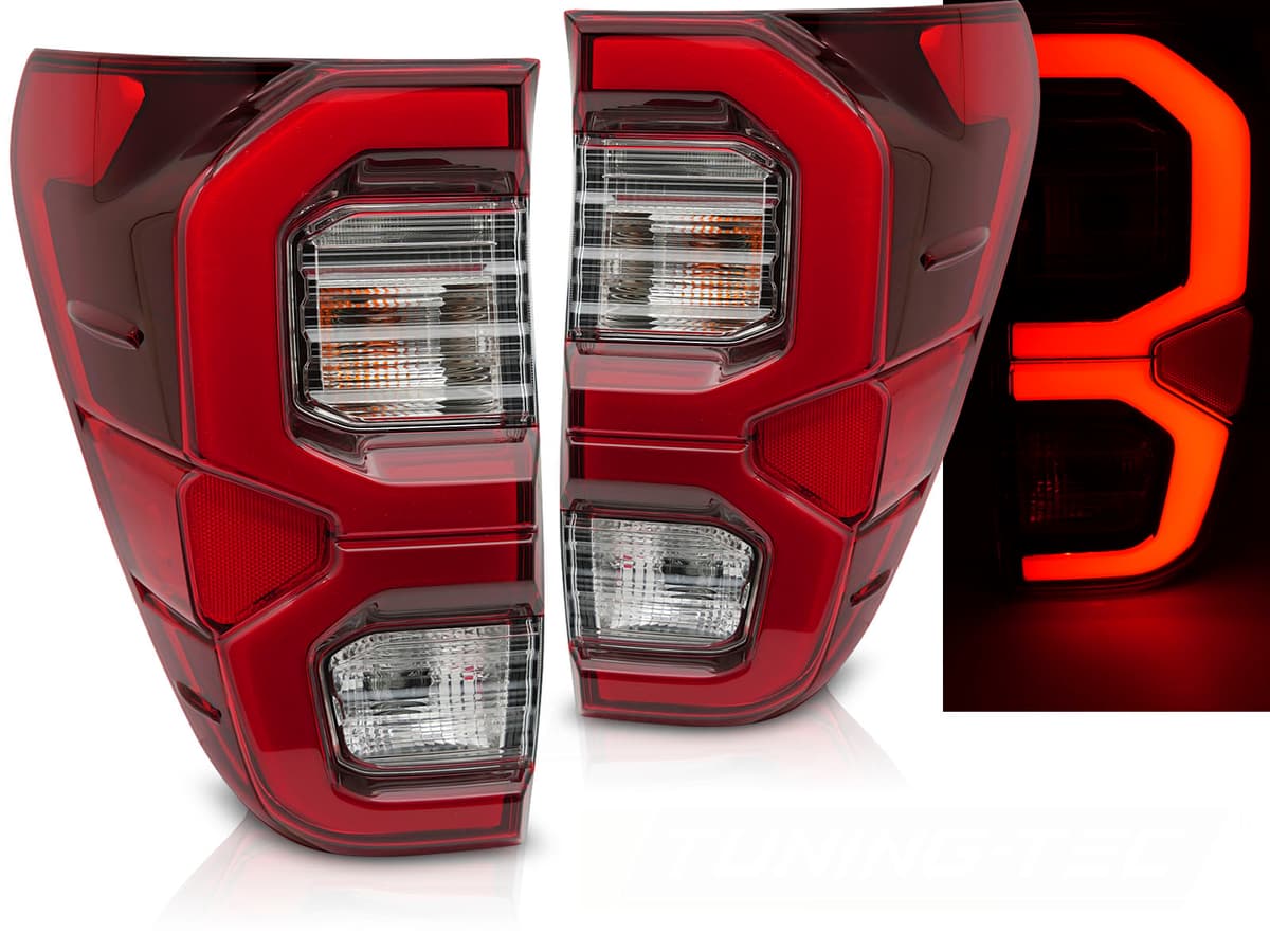 Zadné LED BAR svetlá Toyota Hilux 16-20 Red