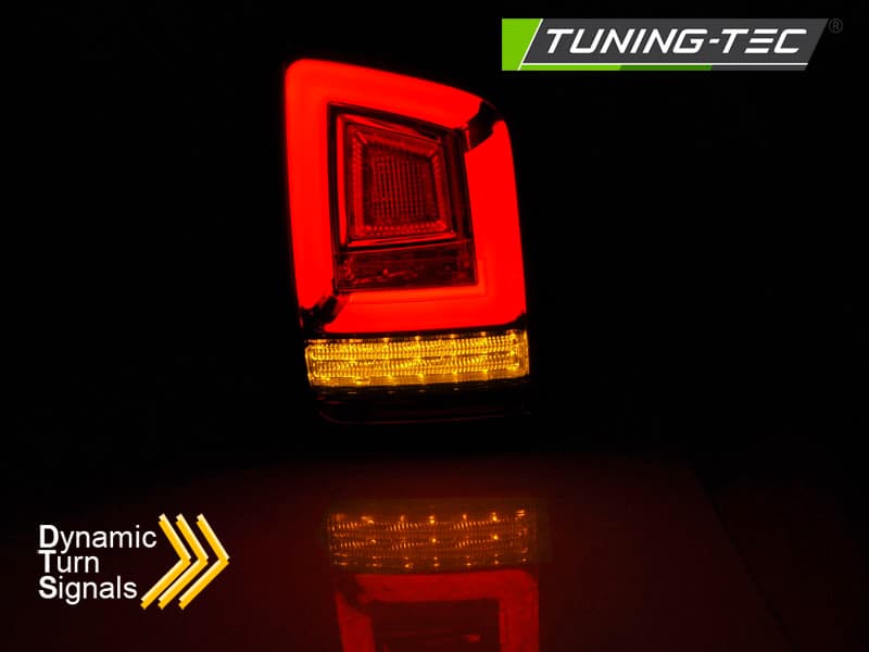 Zadné LED BAR svetlá VW T5 03-09 Smoke (dvojité dvere) – náhľad 3