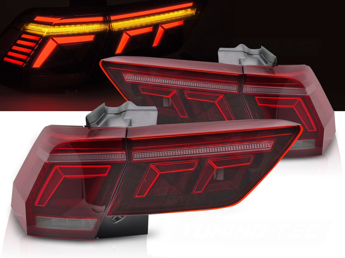 Zadné LED BAR svetlá VW Tiguan II 20-24 Red