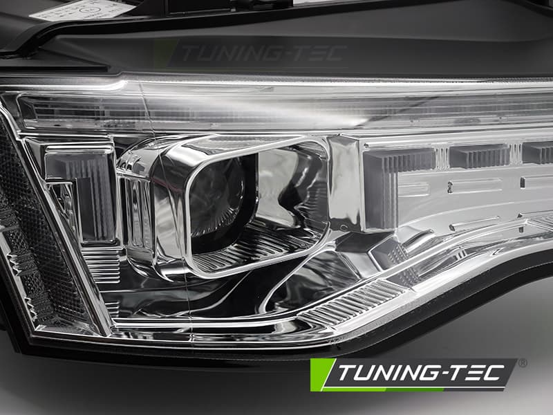Predné svetlá Audi A5 8T 11-16 LED DRL Chrome – náhľad 2
