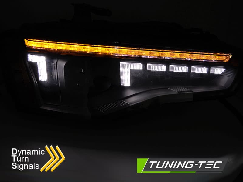 Predné Full LED svetlá Audi A5 8T 11-16 DRL Black – náhľad 4