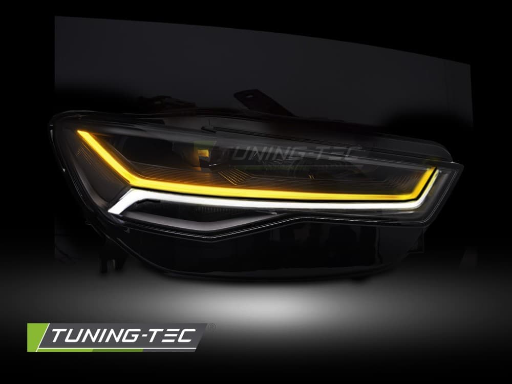 Predné Full LED svetlá Audi A6 C7 14-18 DRL (náhrada xenónu) – náhľad 3