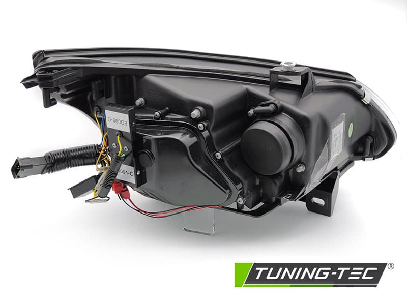 Predné xenónové svetlá BMW E60 / E61 05-07 D1S Angel Eyes LED smerovka Black – náhľad 2