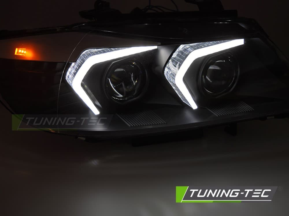 Predné xenónové svetlá BMW E90 / E91 LCI 09-11 AFS LED Black – náhľad 2