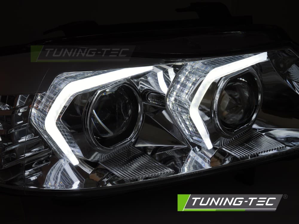 Predné Full LED svetlá BMW E90 / E91 05-08 Chrome – náhľad 3