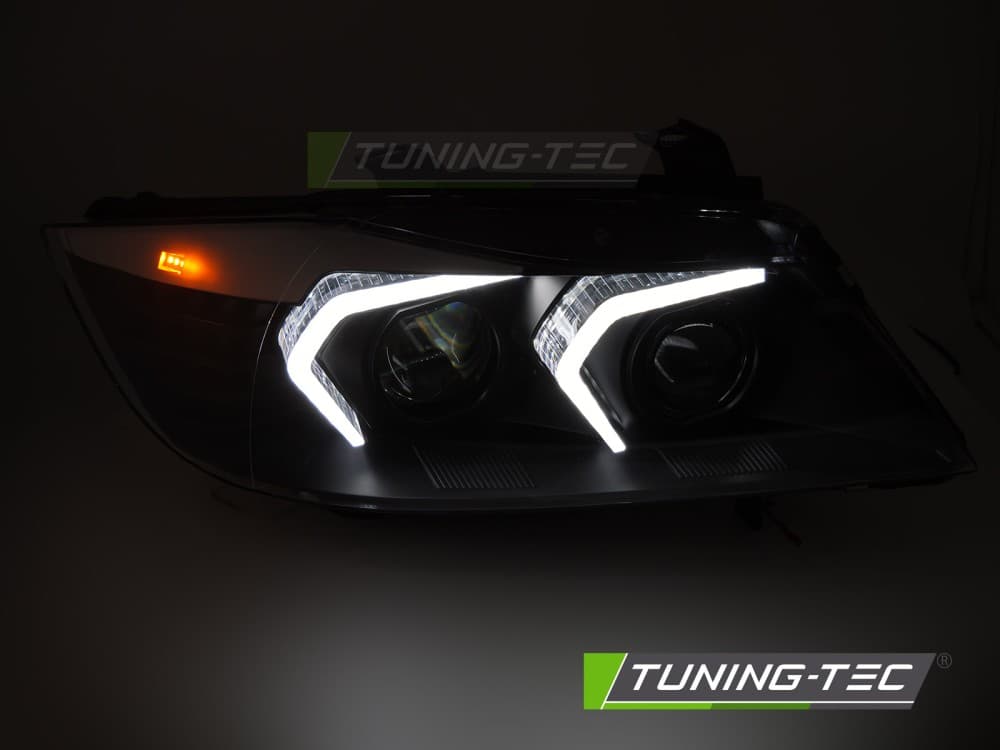 Predné Full LED svetlá BMW E90 / E91 05-08 Black – náhľad 2