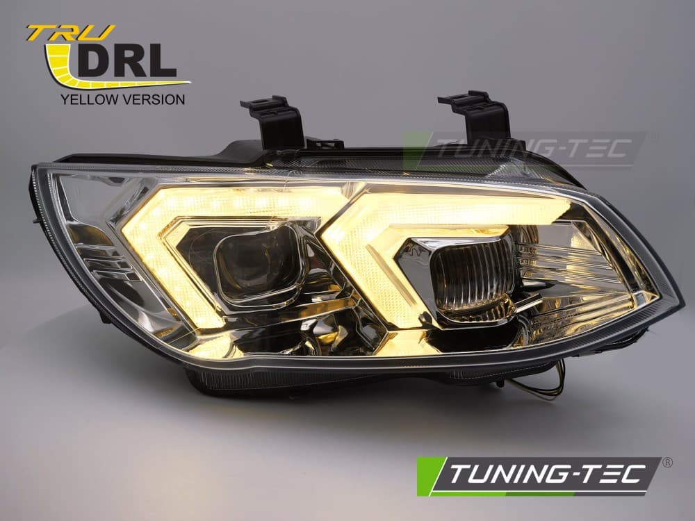 Predné xenónové svetlá BMW E92 / E93 LCI 10-13 DRL Yellow Chrome – náhľad 2