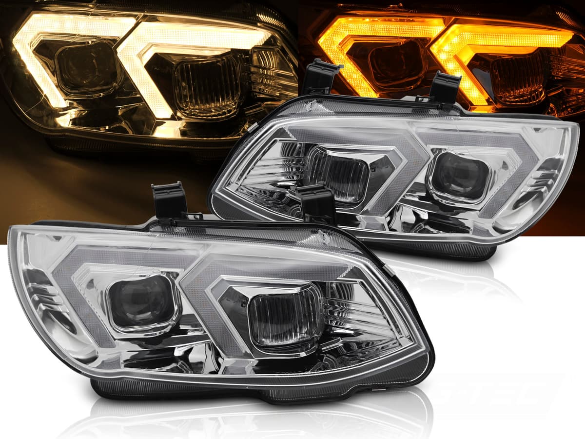 Predné xenónové svetlá BMW E92 / E93 LCI 10-13 DRL Yellow Chrome