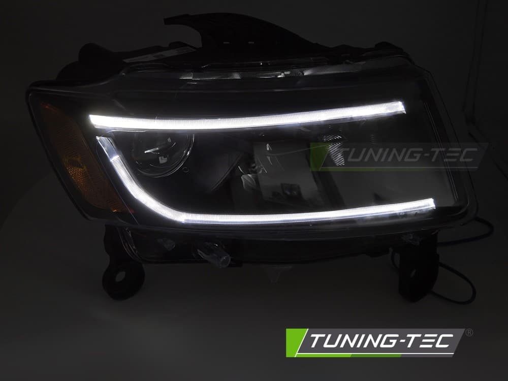 Predné svetlá Jeep Grand Cherokee WK2 14-16 Tube Light Black – náhľad 2
