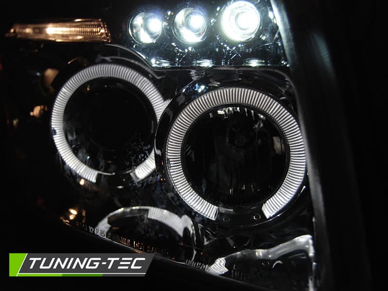 Predné svetlá Dodge Caliber 06-12 Angel Eyes Chrome – náhľad 4