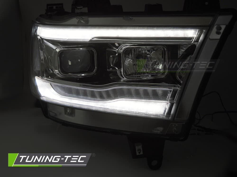 Predné svetlá Dodge Ram 1500 19-22 Tube Chrome – náhľad 2