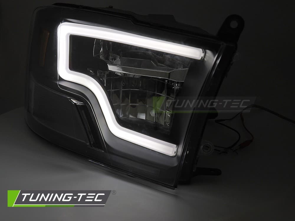 Predné LED svetlá Dodge Ram 09-18 Tube Light Black – náhľad 2
