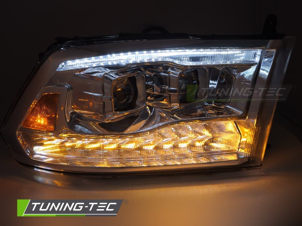 Predné svetlá Dodge Ram 09-18 Double Chrome – náhľad 3