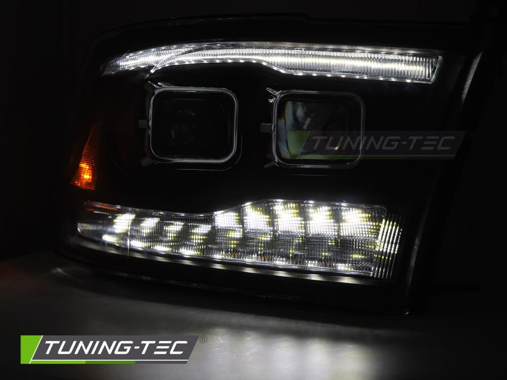 Predné svetlá Dodge Ram 09-18 Double Black – náhľad 2