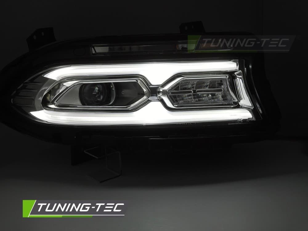 Predné Full LED svetlá Dodge Charger 14-23 DRL Chrome – náhľad 2