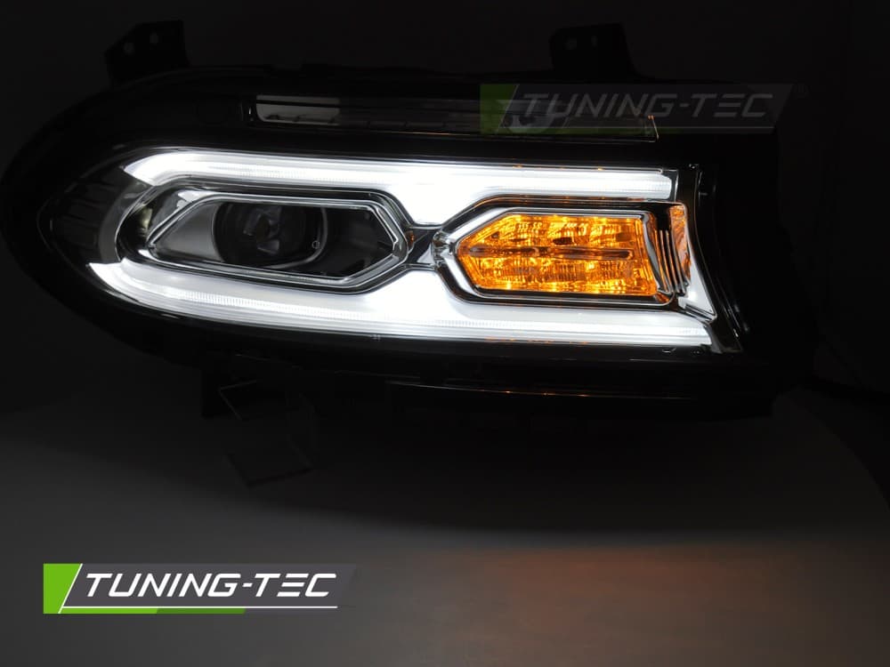 Predné Full LED svetlá Dodge Charger 14-23 DRL Chrome – náhľad 3