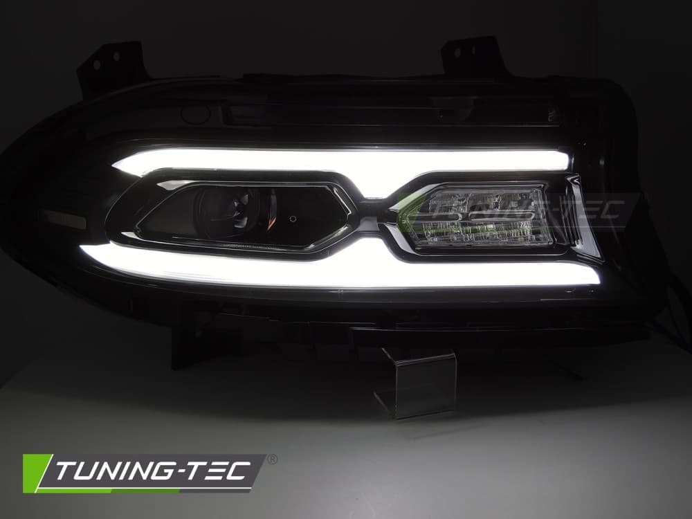Predné Full LED svetlá Dodge Charger 14-23 DRL Black – náhľad 2