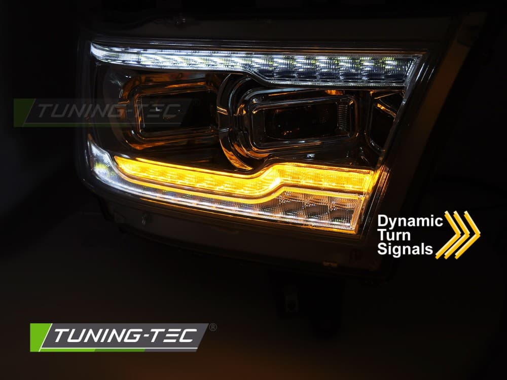Predné Full LED svetlá Dodge Ram 1500 19-22 Chrome – náhľad 3