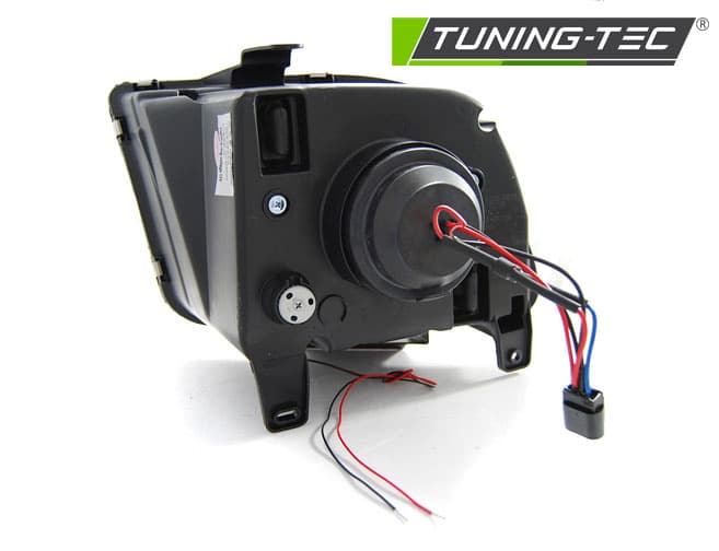 Predné svetlá Ford Mustang 04-09 Tube Light Black – náhľad 3