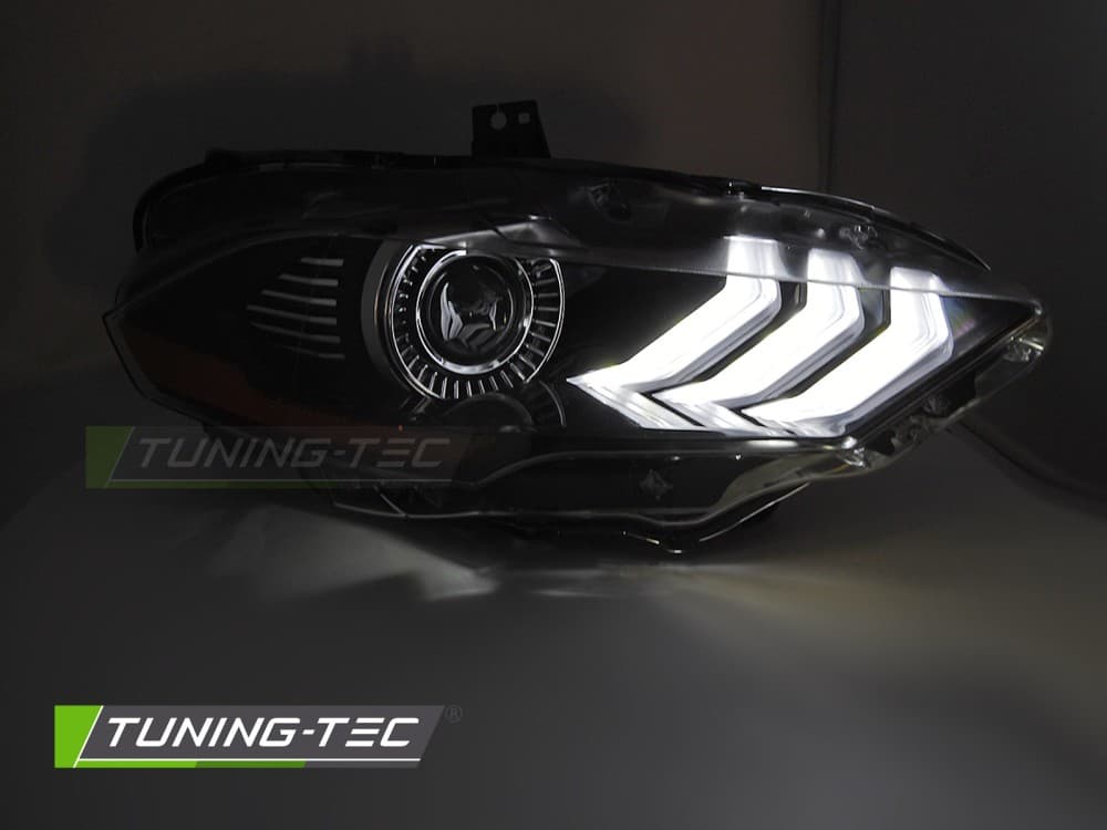 Predné Full LED svetlá Ford Mustang 18-21 DRL Black – náhľad 2