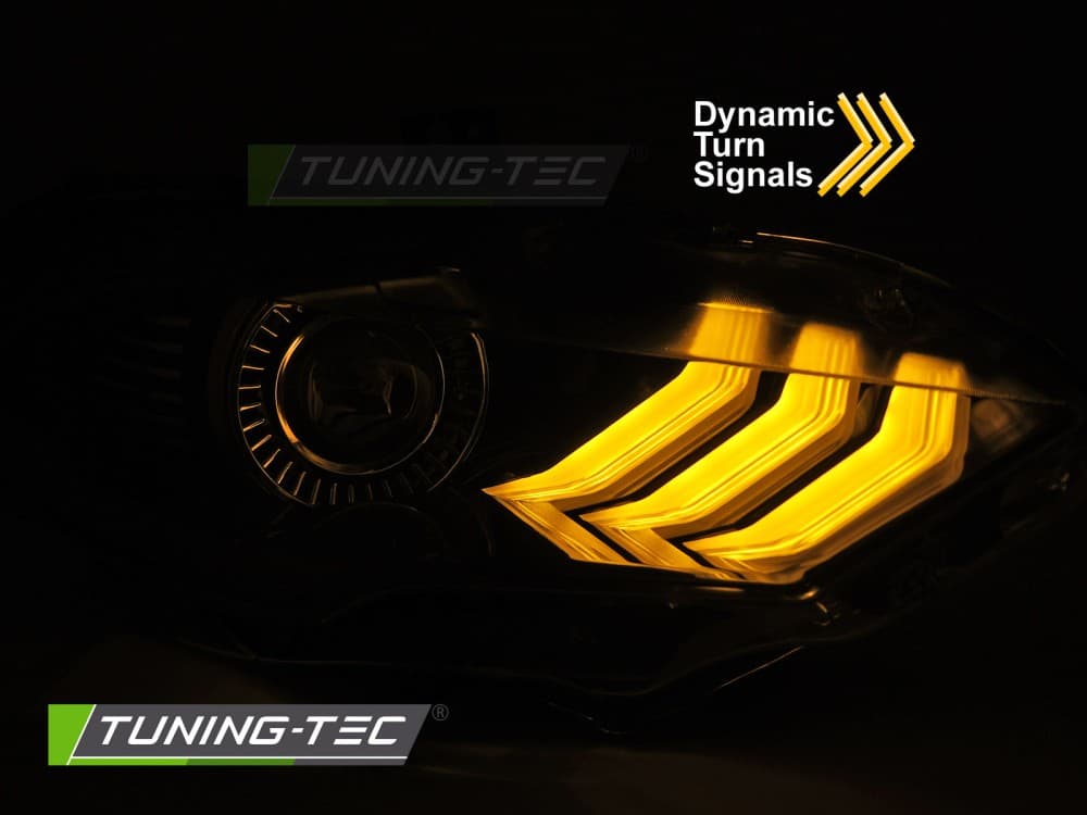 Predné Full LED svetlá Ford Mustang 18-21 RGB DRL Black – náhľad 3