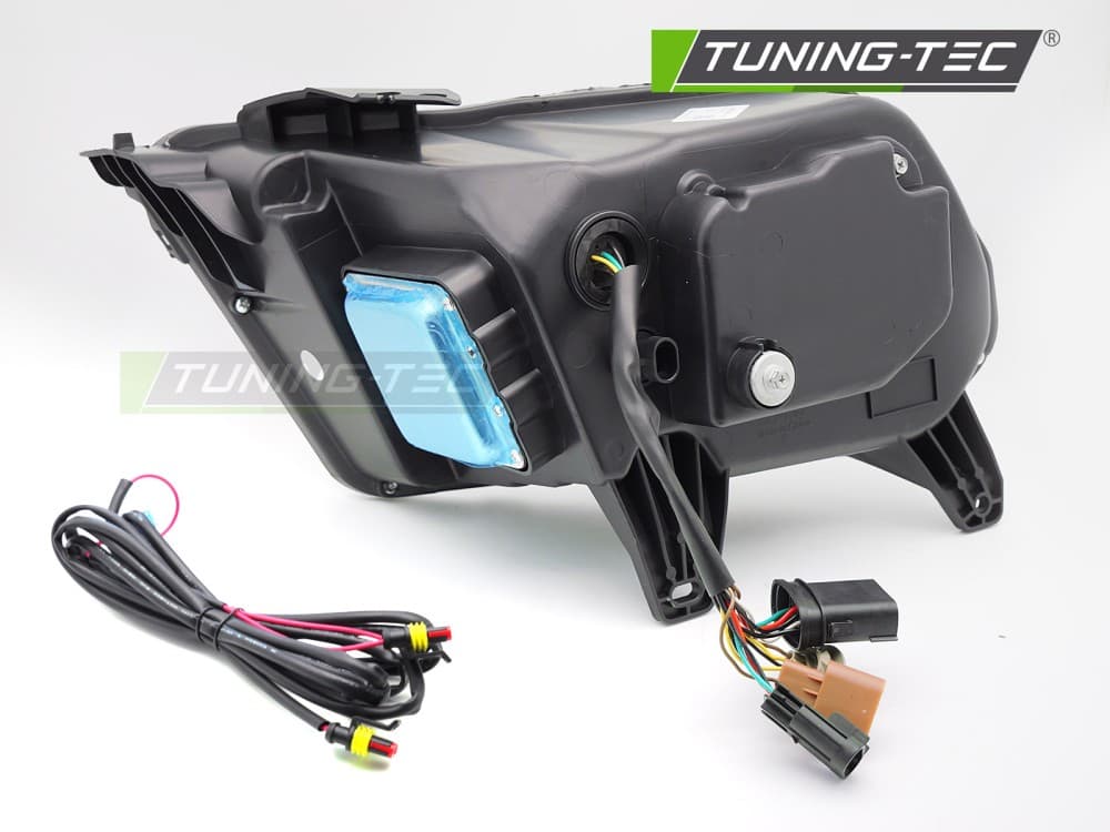 Predné Full LED svetlá Ford Mustang 10-13 DRL Black – náhľad 4