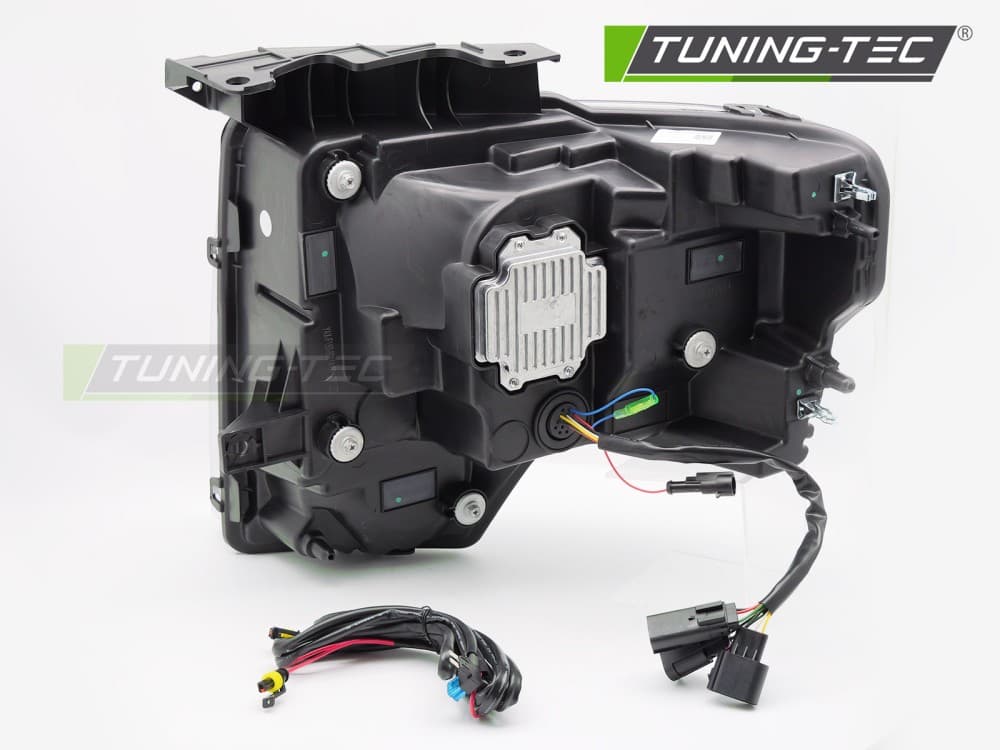 Predné Full LED svetlá Ford F-150 08-14 DRL Black – náhľad 4