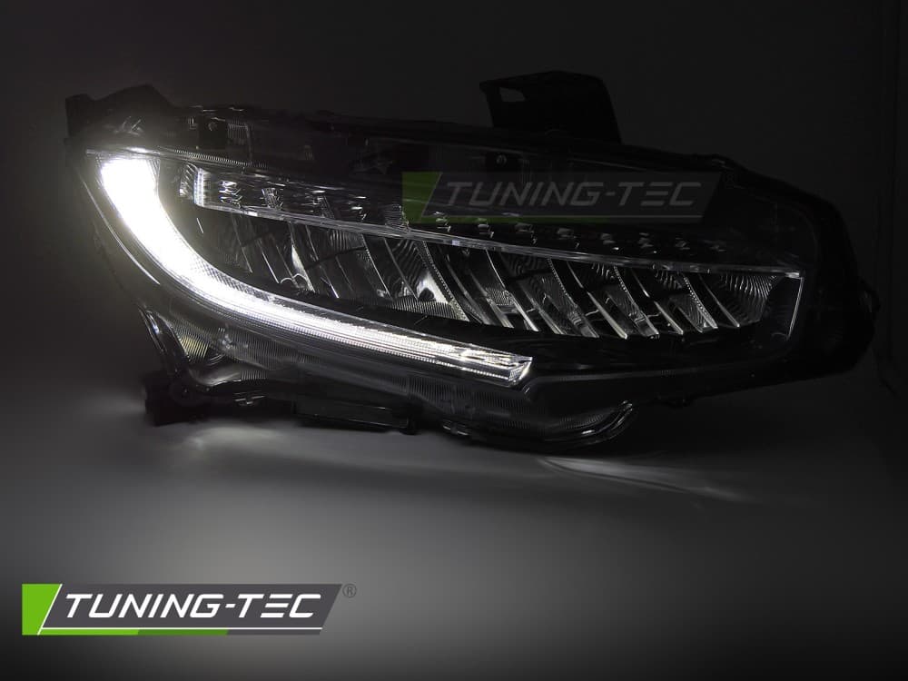 Predné Full LED svetlá Honda Civic X 16-21 Black – náhľad 2