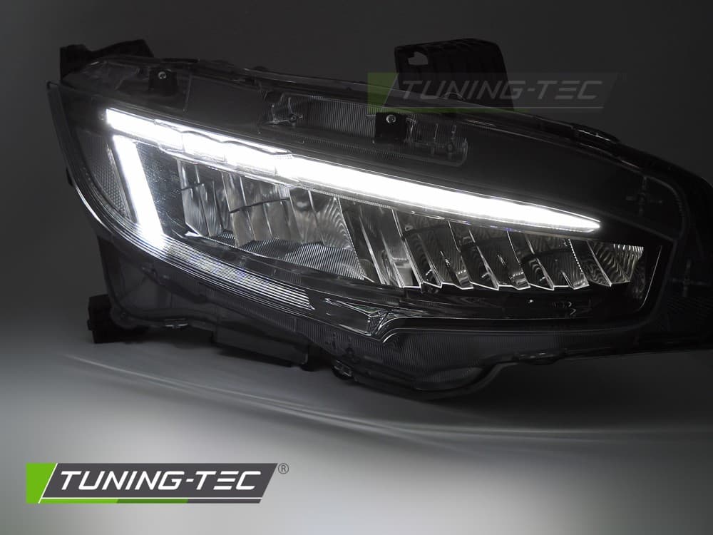 Predné Full LED svetlá Honda Civic X 16-21 Black (uvítacie svetlo) – náhľad 2