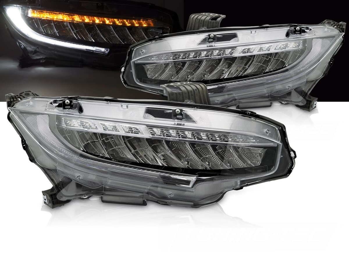 Predné Full LED svetlá Honda Civic X 16-21