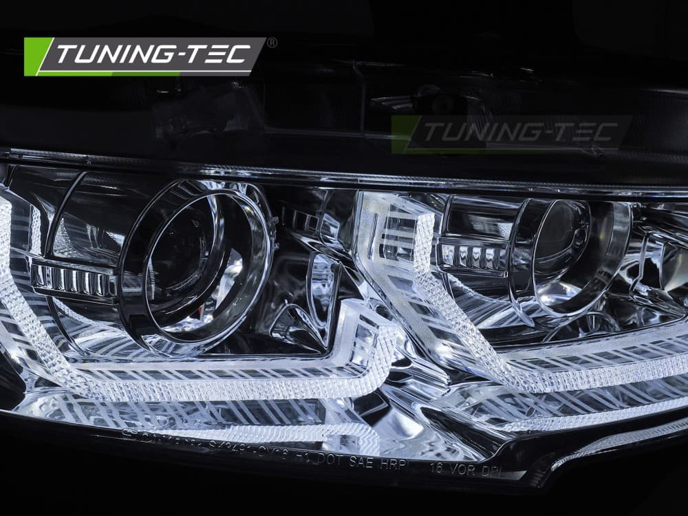 Predné Full LED svetlá Honda Civic X 16-21 DRL Chrome – náhľad 3