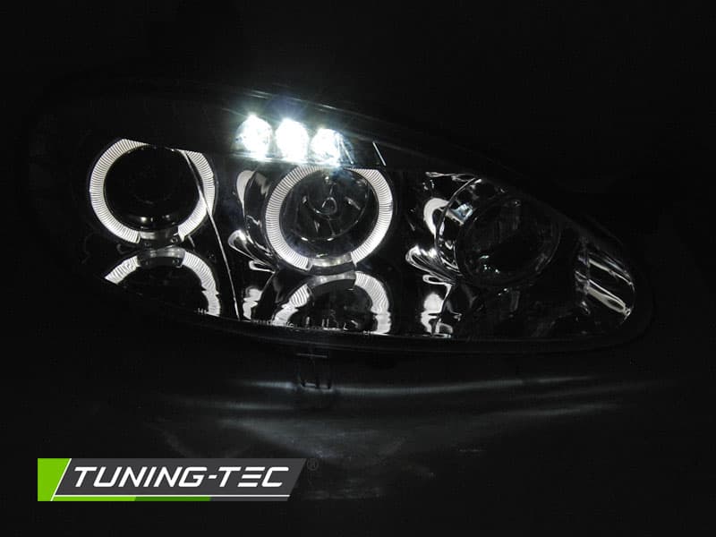 Predné svetlá Mazda MX5 01-05 Angel Eyes Chrome – náhľad 2