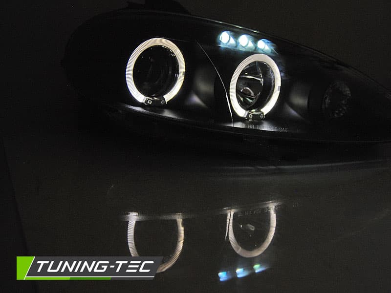 Predné svetlá Mazda MX5 01-05 Angel Eyes Black – náhľad 2