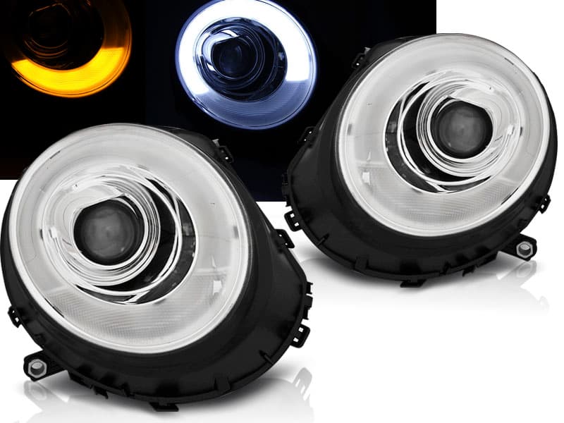 Predné svetlá Mini Cooper R56 06-14 Tube Light Chrome
