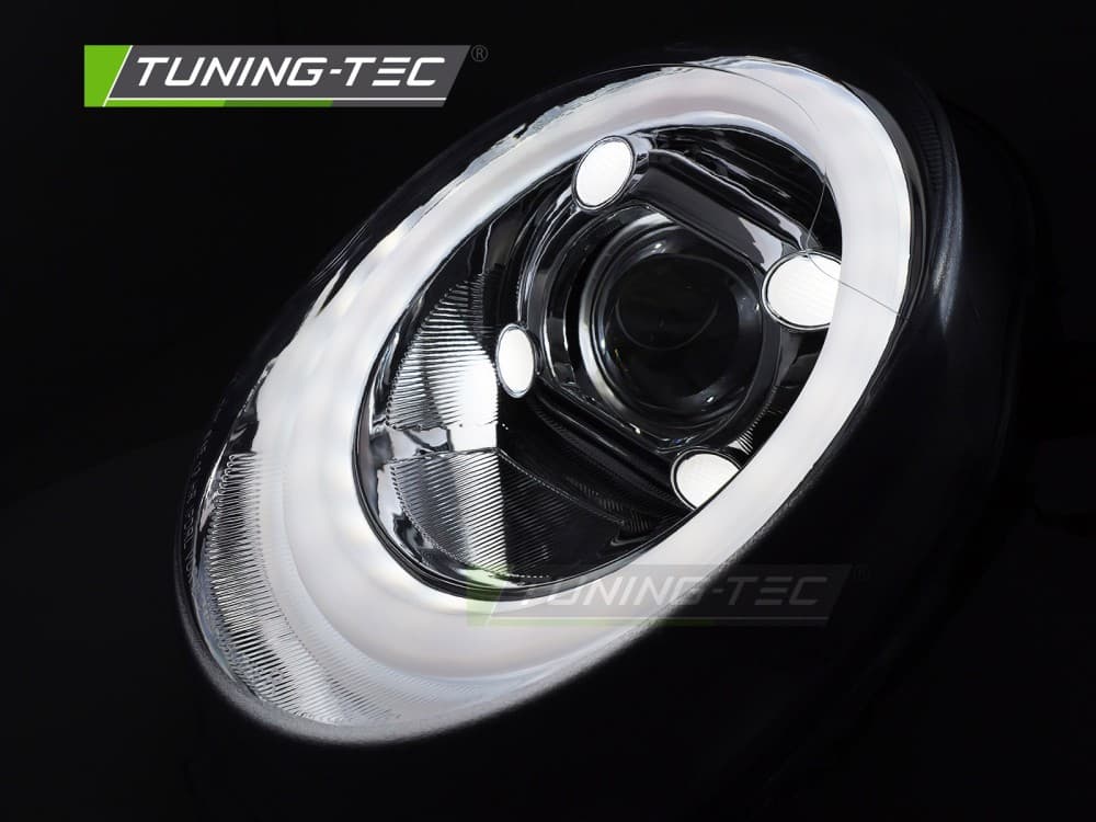 Predné svetlá Mini Cooper F56 14-17 Tube Light DRL Chrome – náhľad 4
