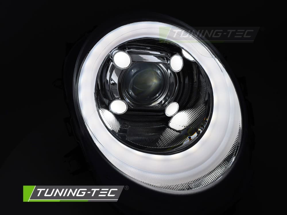 Predné svetlá Mini Cooper F56 14-17 Tube Light DRL Chrome – náhľad 5