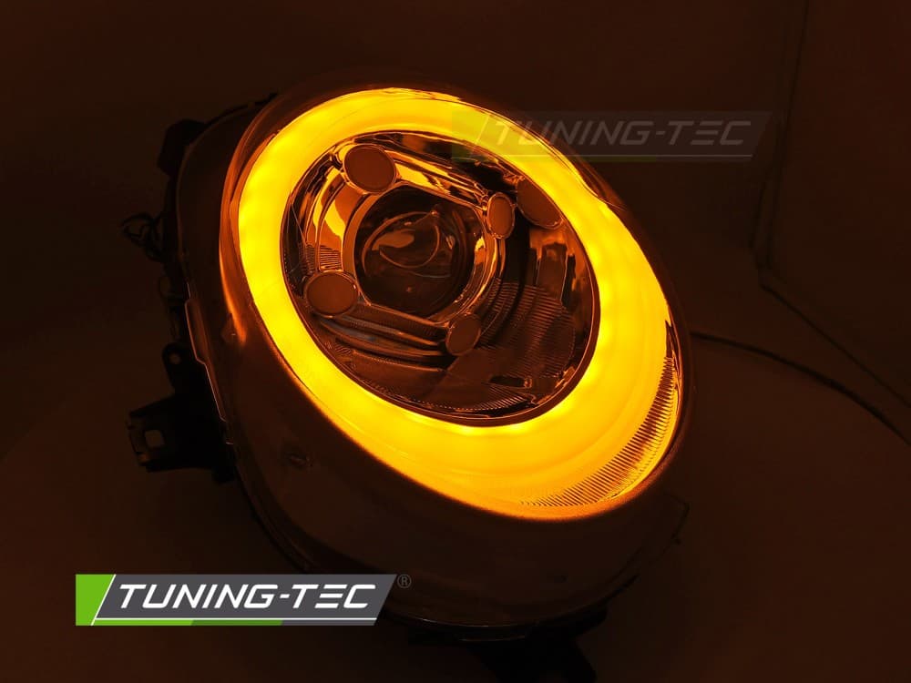 Predné svetlá Mini Cooper F56 14-17 Tube Light DRL Chrome – náhľad 6